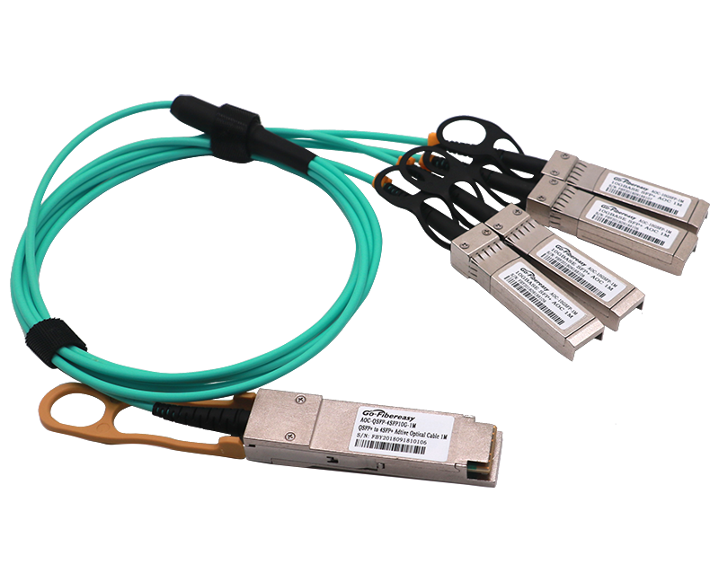 AOC有源分支光缆 QSFP+ to 4SFP10G 高速分支线缆
